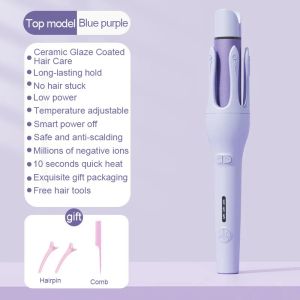 2-in-1 Automatic Hair Curler 32mm Iron Ceramic Curler Curling Iron Curling Wand Hair Waver Hair Styler Stick Temperature-Adjustable 360 Rotating Constant Curling Iron 自动卷发棒