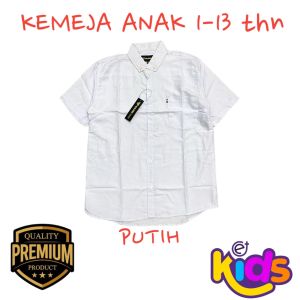 TERLARIS!!!!!! Kemeja Polos Anak Laki-Laki Lengan Pendek Warna Denim Usia 1-13 Tahun