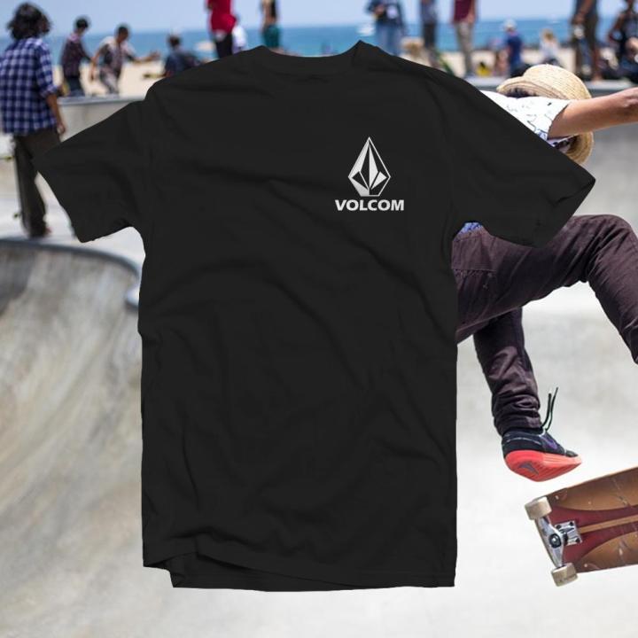 Volcom Skateboard Tshirt Brand Pocket Size Print for Men and Women  Skateboards Custom Shirts New and Quality Prints from Husder Tees