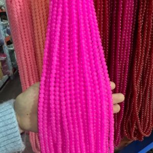DIY - Hạt đá nhân tạo nhiều màu sắc có lỗ (10mm) tự làm bằng hạt cườm phụ kiện trang sức bán sỉ