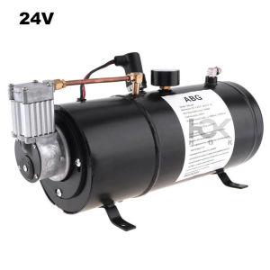 Air Compressor Universal Durable 12V 24V 125 PSI Car Air Horn Compressor Tank Pump For Train Auto Car Truck Boat