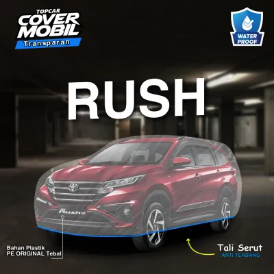 TOPCAR Cover Mobil Transparan Toyota Rush Terios Daihatsu Tebal Plastik Waterproof