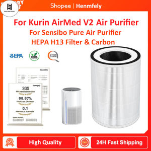 WH Fits Kurin Airmed V2 (not for Pro) / Sensibo Pure Air Purifier Filter 3-in-1 HEPA & Carbon Filter