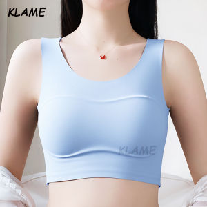 KLAME M-4XL Soild Color Plus Size Womens Seamless Invisible Breathable Thin Cup Bra KLM1382