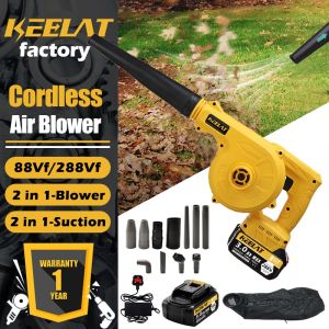 KEELAT KEAB001 Cordless Electric Air Blower Portable 2 In 1 Function Vacuum Cleaner Floor Car Corner Powerful Dust Removal