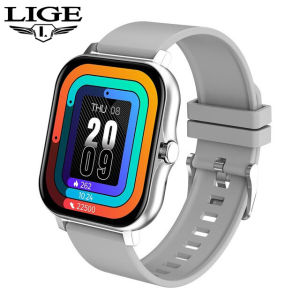 LIGE Original women smart watch Bluetooth call full touch screen smart watch fashion sports multi-function dial health tracker waterproof watch+