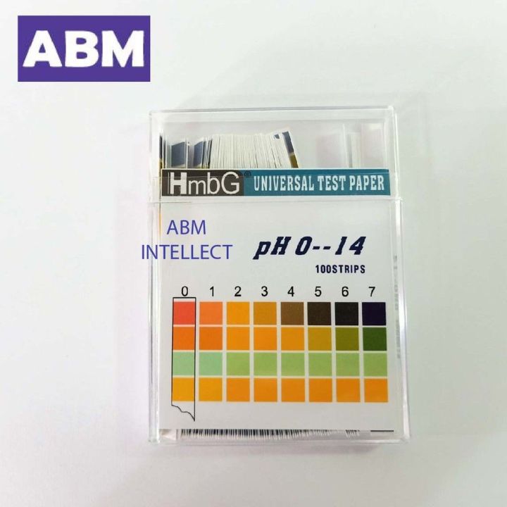 HmbG Indicator Paper, pH Test Strip, pH Paper, pH Stick (100 Strips ...