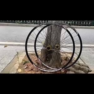 LZD  Welding Sun Rim Wheel Set 120 Mountain Wheel Set   Barrel Shaft 26/27.5/29 Inch Bicycle Peilin Wheel
