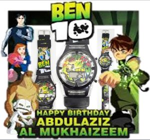 (พร้อมส่ง)นาฬิกาเด็ก ดช. ลายการ์ตูน เบ็นเท็น สไปร์ทเดอร์แมน มีเสียงเพลง+มีไฟ จอแสดงผลLED นาฬิกาข้อมือเด็กผู้ชาย เบ็นเท็น สกินสายRC120-5