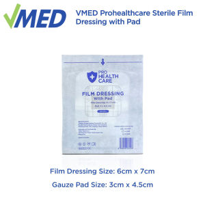 VMED Prohealthcare Sterile Film Dressing with Pad