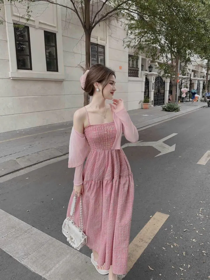 NEW ARRIVAL || Váy Babydoll dáng xòe thô hai dây tết form dài vạt bầu cực  xinh nhiều màu basic trendy - Hàng mới về | Shopee Việt Nam