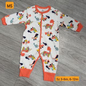 Bộ Body dài tay bodysuit cho bé trai bé gái thu đông họa tiết đáng yêu hàng quảng châu Bin Sports QATE006