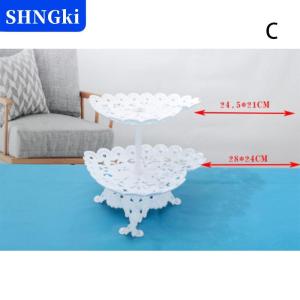 [COD] 🔥🔥🔥SHNGki 1 2 chiếc đĩa bánh đứng đĩa ăn vặt bánh cupcake giỏ trái cây sáng tạo Ba Tầng