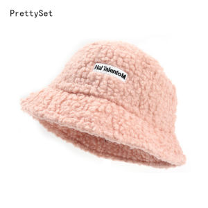 20 Colors Corduroy Bucket Hat Double-sided Lamb Wool Fleece Warm Fishermans Hats Fashion Winter Warm Cap