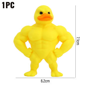 2Pcs Muscle Duck Statue 3D Desktop Decor Cute Bookshelf FigurineIndoor Outdoor Decoration Home Accessory Novelty Gift Fitness Humor