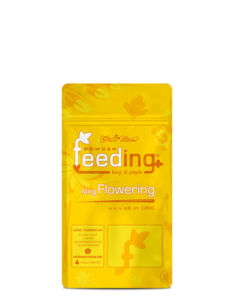 Green House Feeding Long Flowering NPK:18-12-18 (The balanced NPK ratio provides enough nitrogen throughout the whole stage of flowering and the high amounts of phosphorous allow the plants to develop a strong and healthy root system)