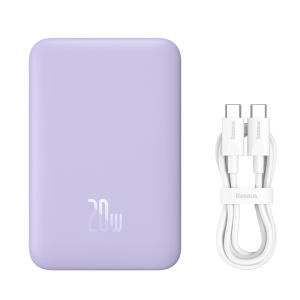 （จัดส่งในท้องถิ่น）Baseus 20W 30Wแบตสำรองไร้สาย External Battery 6000mAh 10000mAh Masafe Power Bank Wireless Charger Powerbank Mini Portable For iP 12 13 14 15 Pro Max