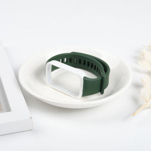 PC Case + Silicone Strap for Xiaomi Redmi Band 3 Accessories Sprot Rubber Bracelet with Protective Bumper Cover for Mi Band 9 Active
