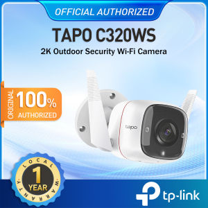 TP-Link Tapo C320WS 2K QHD Outdoor Camera Outdoor Wired CCTV IP66 Weatherproof Motion/Person Detection Free AI DetectionBuilt-in Siren Night Vision Cloud/SD Card Storage 2-Way Audio Home Camera Connect to Cellphone With Lan Ports