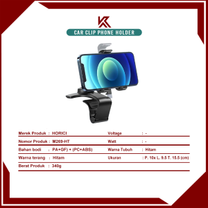 Holder Mobil 3in1 / Dudukan HP Universal / Car Holder untuk GPS dan Spion / Dashboard Visor Meja Multifungsi 360°