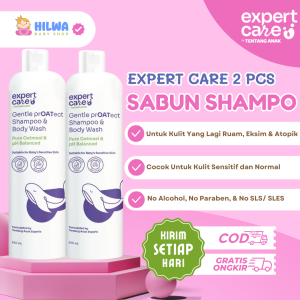 Paket 2pcs Expert Care 2in1 Body Wash With Colloidal Oatmeal - Sabun & Sampo Anak & Bayi (Bpom)