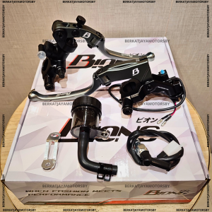 Paket Master Rem BIONG Tipe HANZO MODEL S1 17MM Dan KOPLING Tipe HANZO (Bisa Di Aplikasikan Ke Motor Matic)