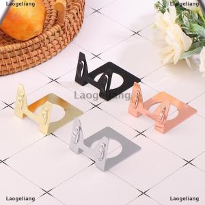 [COD] Laogeliang ที่ใส่ป้ายชื่ออาหารแบบหนีบติดโต๊ะสำหรับร้านค้าปลีกทำจากโลหะ