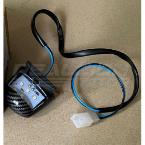 REALZIONMOTOR Sniper Mio Aerox Nmax Y15zr Led License Plate Light Rear Number Lamp Tail Fender 1Pc