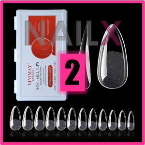 Móng úp VINIMAY siêu dẻo chính hãng Vinimay Soft Gel Tips đủ form hộp 552 móng 12 sizes