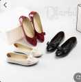 Flatshoes Wanita Simple Glossy Princess Sintesis Variasi Pita Murah Lucu Terlaris. 