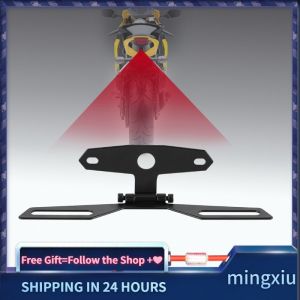 [MING]Folding License Plate Tail Light Holder Rear Bracket Mount For Motorcycle ATV