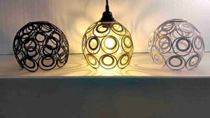 set lampu gantung 3 cabang 3 warna merxon dan crystal kop base bulat belum termasuk bohlam