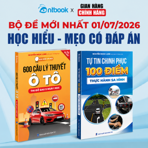 Bộ sách 600 Câu Lý Thuyết + 100 Điểm Sa Hình Ôn Thi Sát Hạch Thi Đỗ Sau 5 Ngày Cập Nhật Đề Chuẩn Bộ C.A 2026