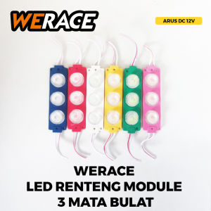 WERACE LED Renteng Module 3 Mata Bulat 12V 24V Jual Per Biji Satuan