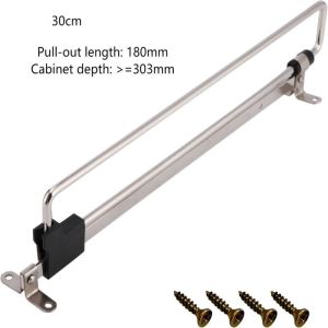 Gantungan Baju Tarik Rel Gantungan Teleskopik Gantungan Baju Rel Serbaguna Gantungan Baju Lemari Tarik