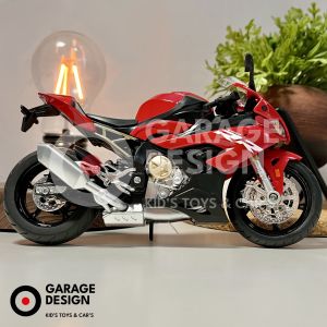Diecast Miniatur Motor - Kawasaki Ninja H2R Skala 1:12 & 1:9 Diecast Alloy Logam Motor Mainan Terdapat Lampu dan Suara - Motor Pajangan Miniatur Kawasaki Ninja H2R Hitam 1/12 & 1/9