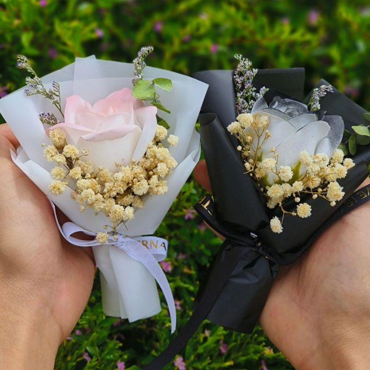 ROBERTA Beautiful Mini Artificial Flowers Bouquet Romantic Colorful