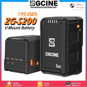 ZGCINE ZG S200 V Mount Battery ZG-S200 V-Lock Lithium Battery Fast Charging 199.8Wh 13500mAh For LED Video Light DSLR