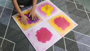 Visual Sensory Mat Liquid Safe Soft Non Toxic for Toddler Preschool Kids Sensory Play
