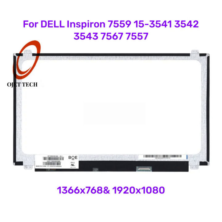 15.6" Matte LED LCD Screen Replacement For Dell Inspiron 15 3541 3542 3543 5547 5548 5551 3551 – PN 015J5