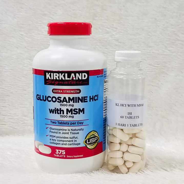 Kirkland Glucosamine HCI 1500mg with MSM 1500mg Lazada Indonesia