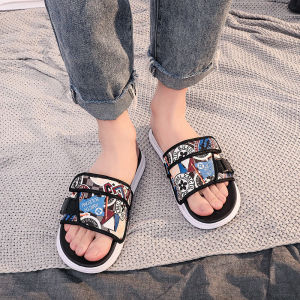 【35-46】TOPEOPLE Slippers for Men Fashion Casual Couple Sandals Korean Style On Sale Women INS New Sandals Beach Shoes for Men Non-Slip Flat Soft Bottom Waterproof Outdoor House Slippers selipar lelaki 22030908