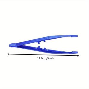 10Pcs Disposable First Aid Tweezer Plastic Tweezers Children DIY Handcraft Tweezers Thumb Forceps