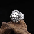 Sinboia Domineering Lion Head Silver Ring For Men. 