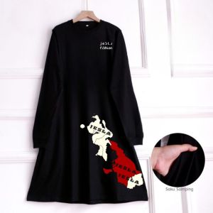 Baju Atasan Wanita Jumbo Grecy Tunik Kaos Katun Combed 24s S M L XL XXL 3XL Tunik Wanita Bahan Adem