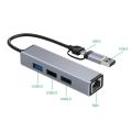 Cáp chuyển đổi USB-C/Type-C sang RJ45 Ethernet LAN cho laptop táo & Type C khả năng tương thích rộng - Hàng phân phối chính hãng. 