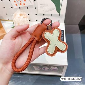 TERPE SHOP Initials Keychains Car Key Holder Gifts Souvenir Colorful PU Leather 26 Letter Keyring Preferred