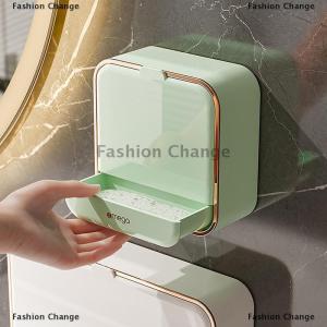 [COD] Fashion Change Soap Holder With Drain Tray Waterproof Soap Dish Holder Waterproof Soap Dish Bar For Shower Wall Mounted Soap Holder