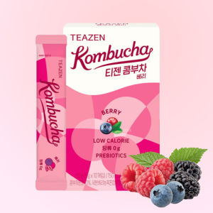 พร้อมส่งทุกรสชาด TEAZEN KOMBUCHA คอมบุชา ชาหมักเกาหลีที่จองกุก ทาน (กล่อง10ซอง)