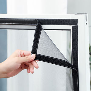 WEFILM Sewn Window Screen Mosquito Net Finished Anti-Mosquito Curtain Net Mesh with Sticky Tape